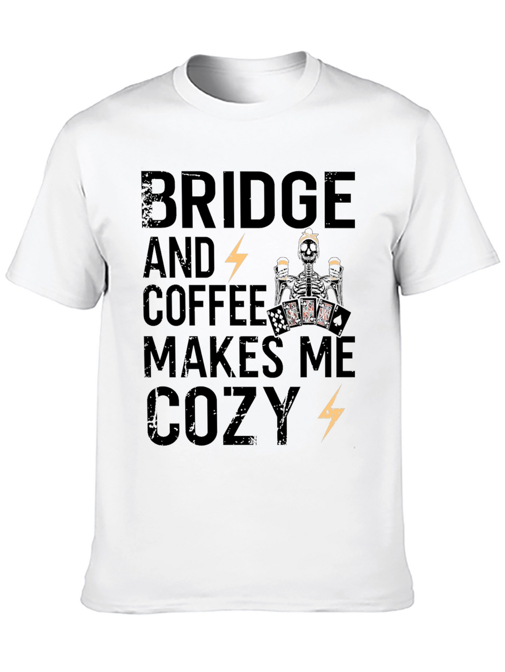 Bridge & Coffee Skeleton Graphic Tee