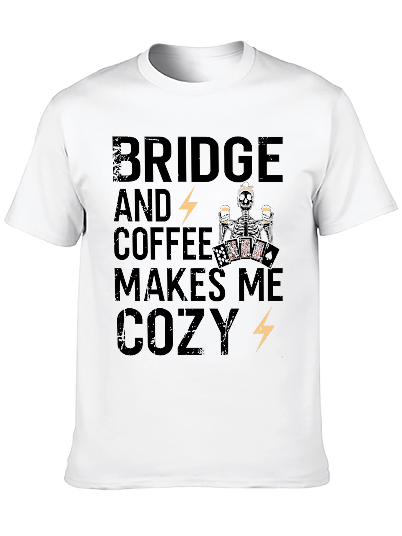 Bridge & Coffee Skeleton Graphic Tee