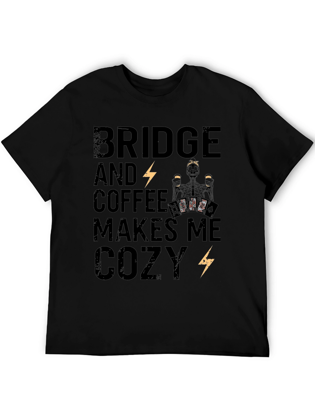 Bridge & Coffee Skeleton Graphic Tee