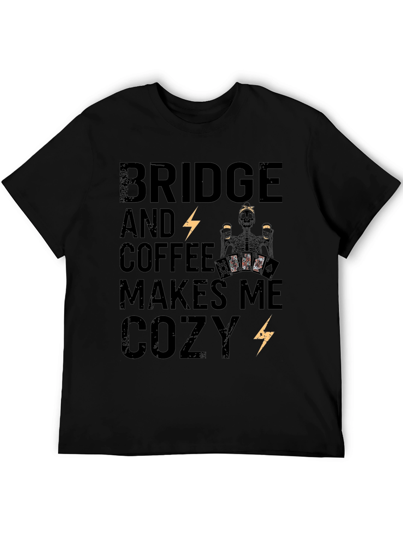 Bridge & Coffee Skeleton Graphic Tee