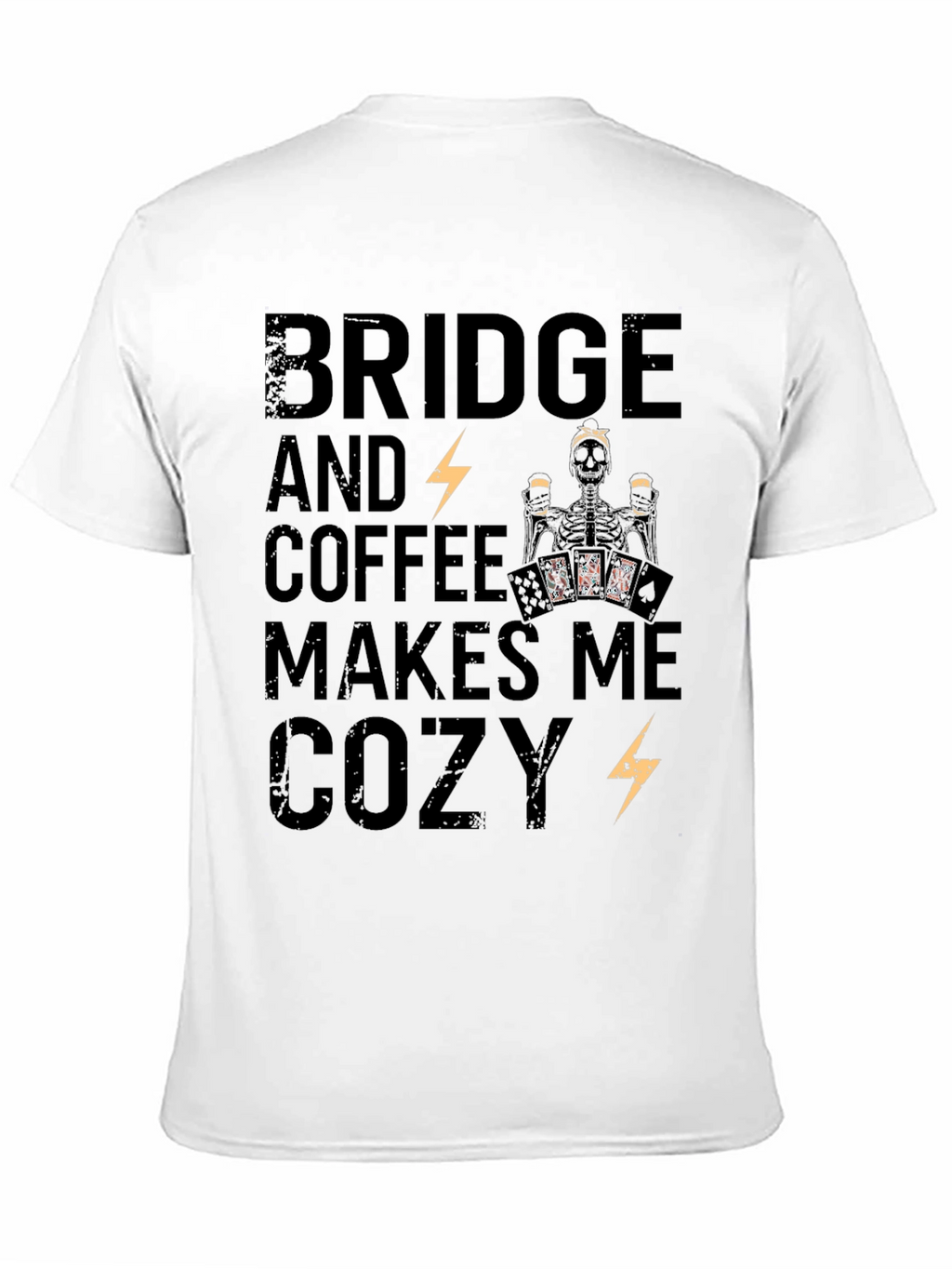 Bridge & Coffee Skeleton Graphic Tee