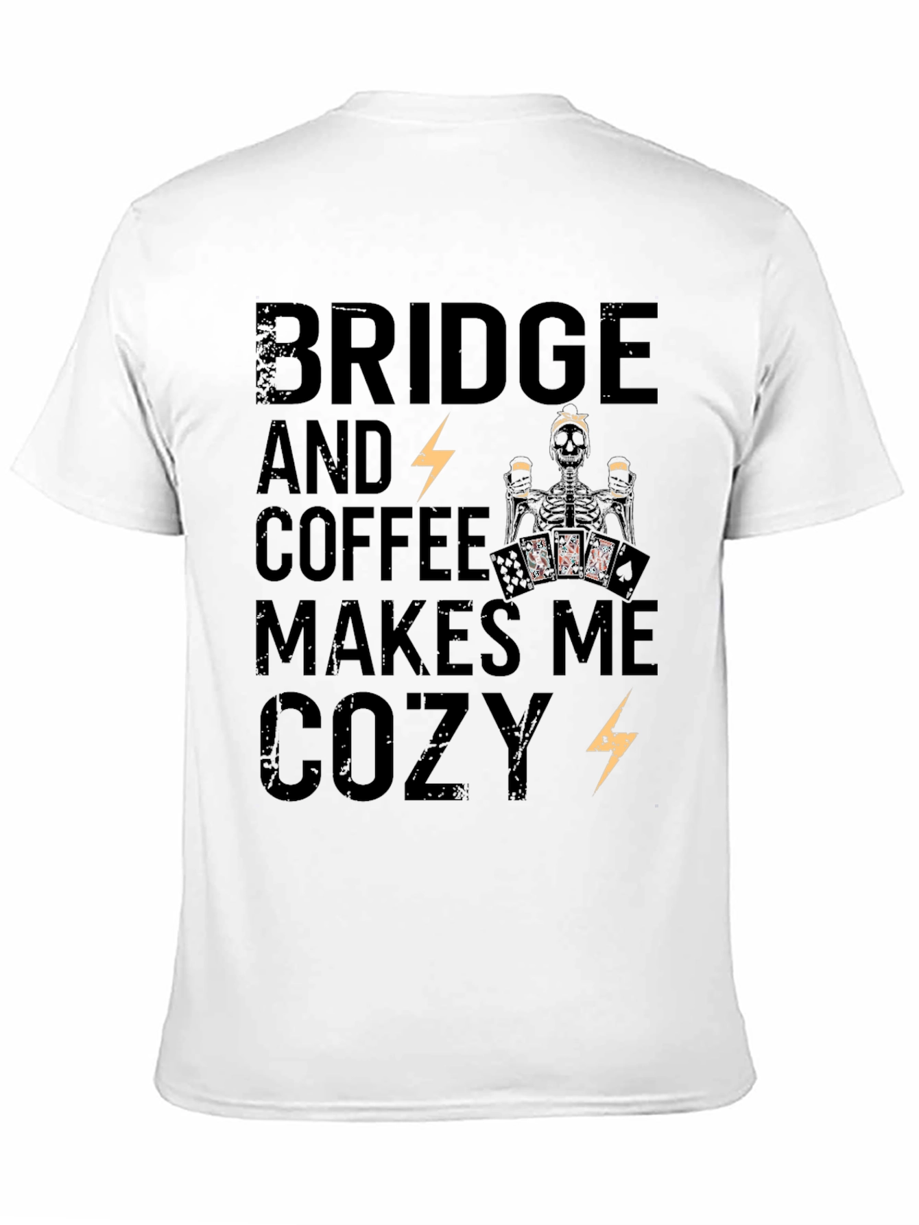 Bridge & Coffee Skeleton Graphic Tee