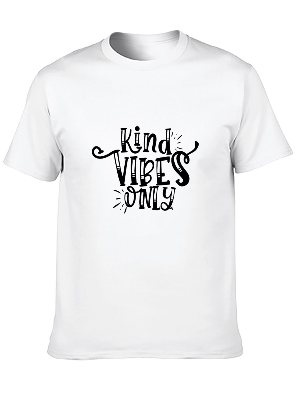 Kind Vibes Only Black Graphic Tee