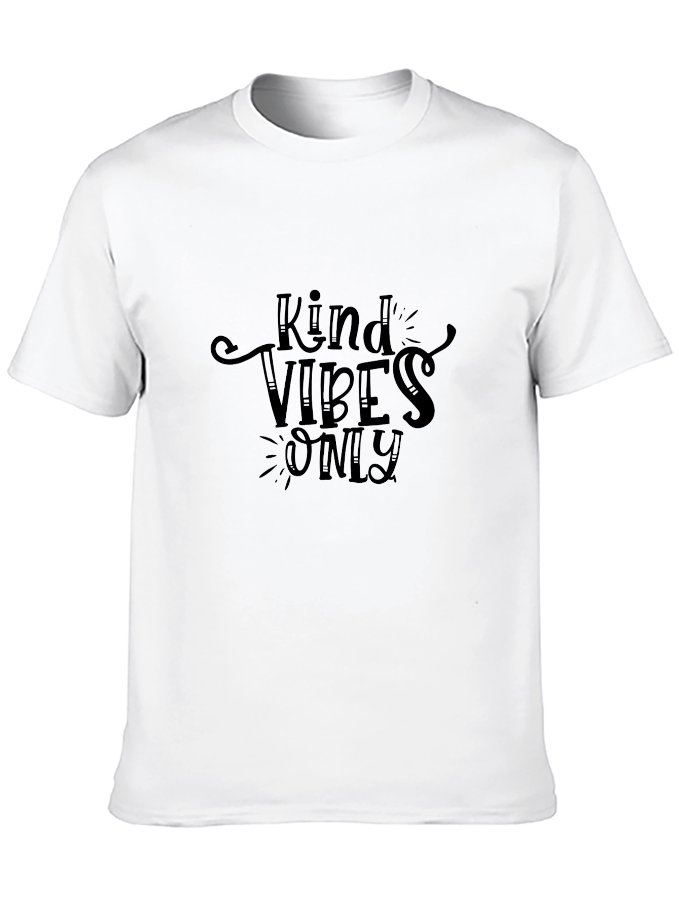 Kind Vibes Only Black Graphic Tee