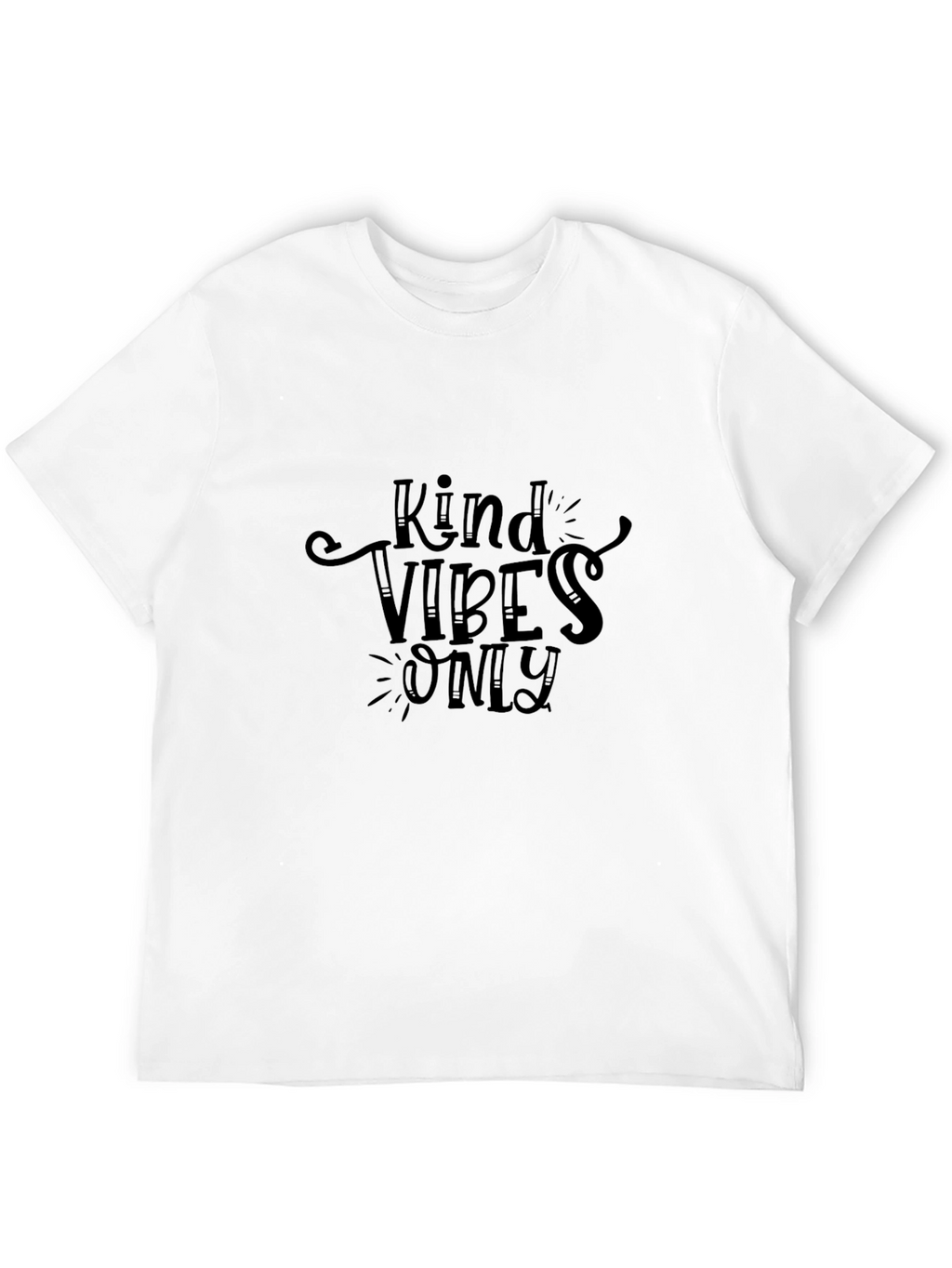 Kind Vibes Only Black Graphic Tee