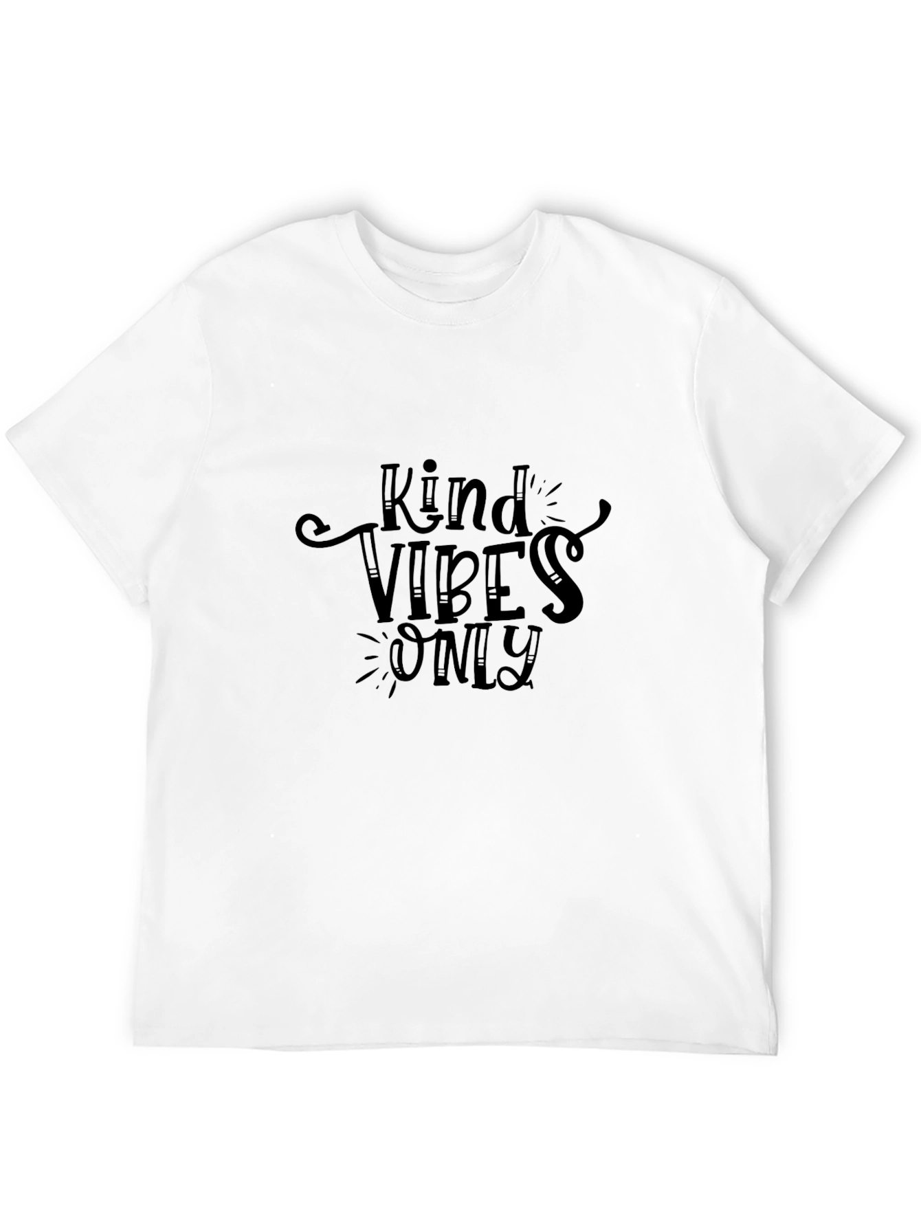 Kind Vibes Only Black Graphic Tee