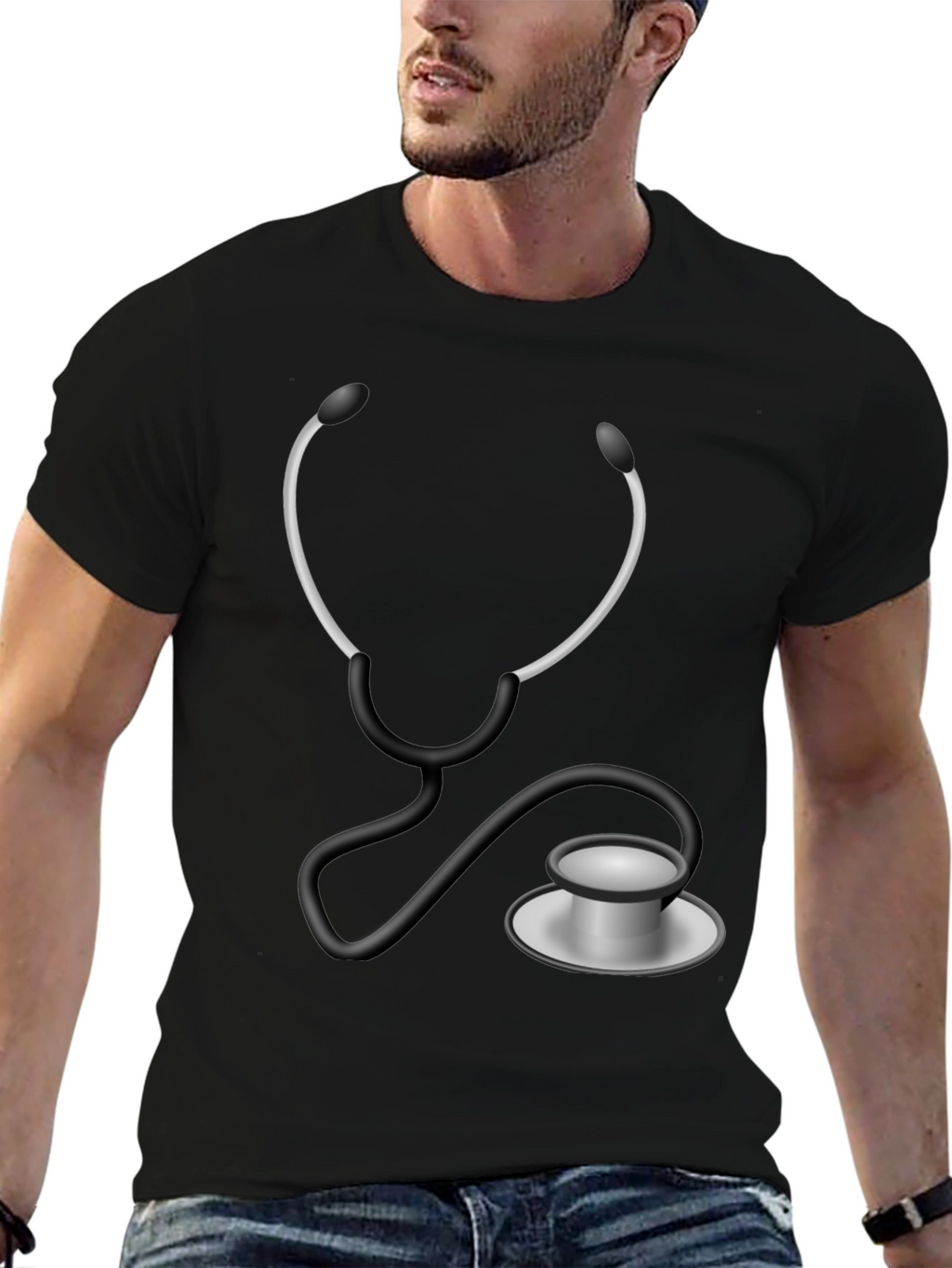 Medical Stethoscope Graphic T-Shirt