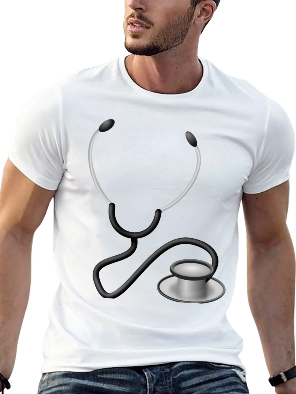 Medical Stethoscope Graphic T-Shirt