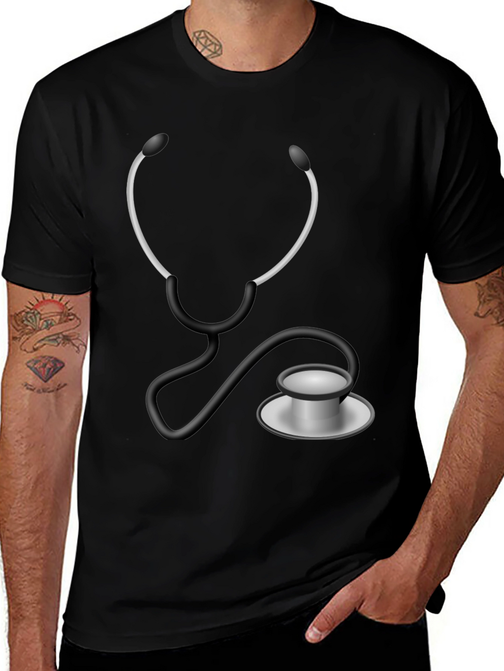 Medical Stethoscope Graphic T-Shirt