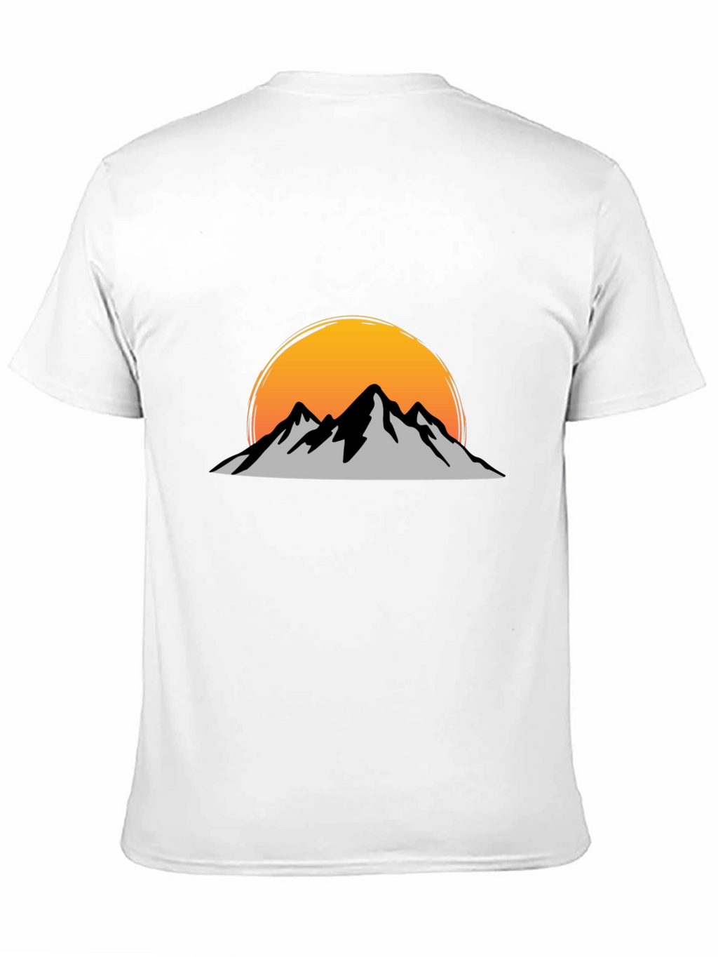 Mountain Sunset Graphic Tee - Black