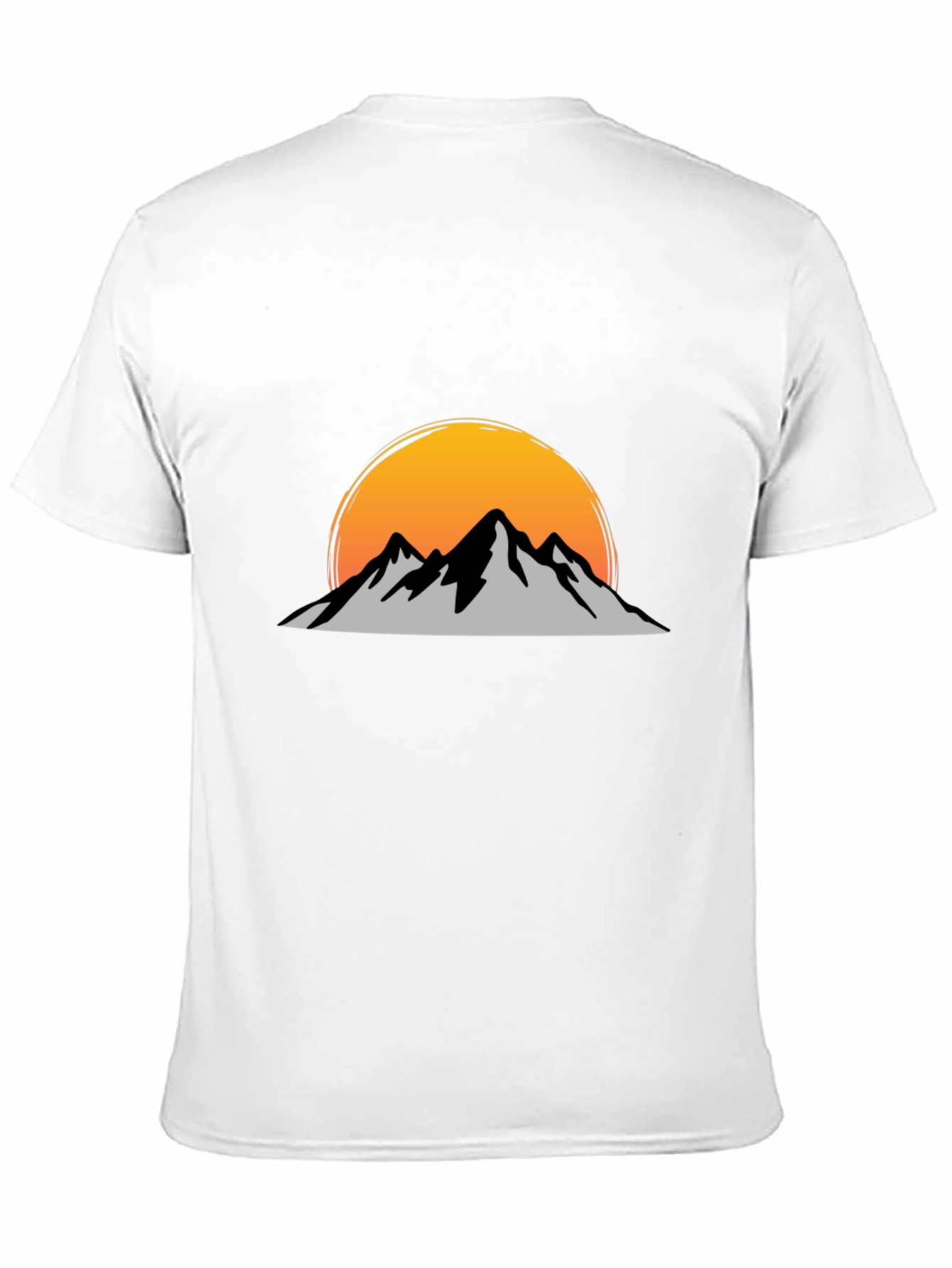 Mountain Sunset Graphic Tee - Black
