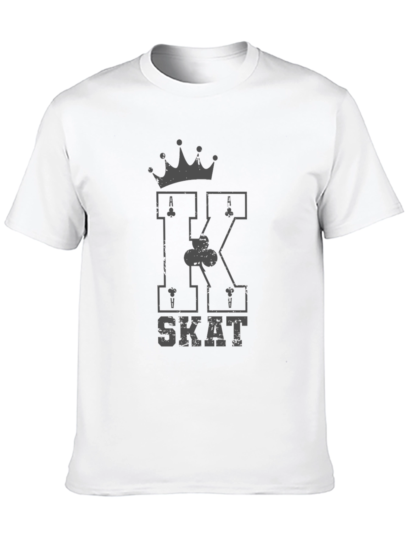 King SKAT Card Game Black T-Shirt
