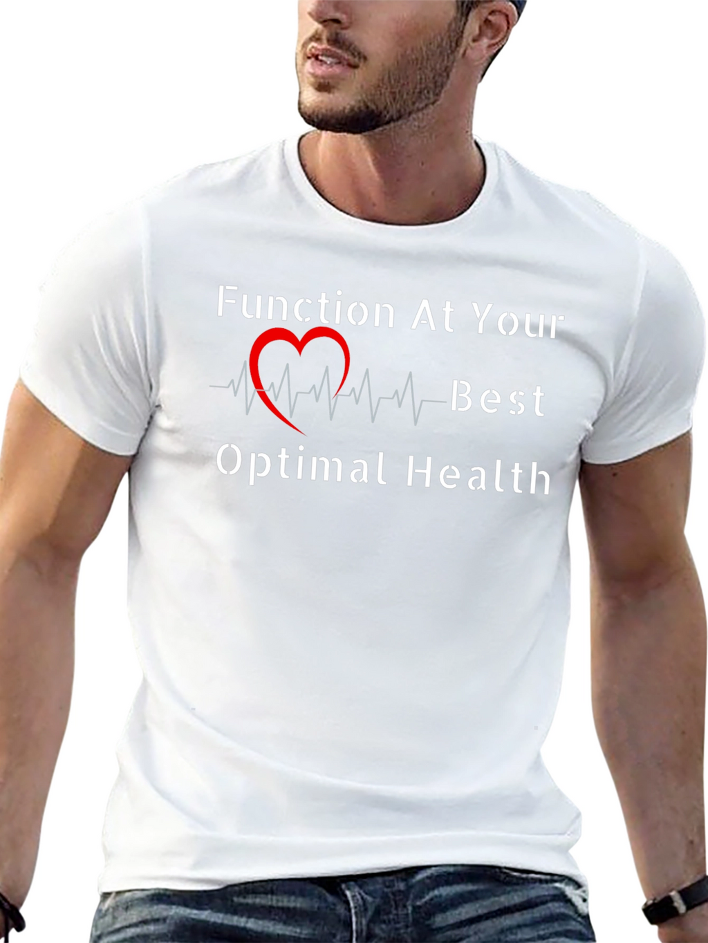 Optimal Health Black Graphic Tee