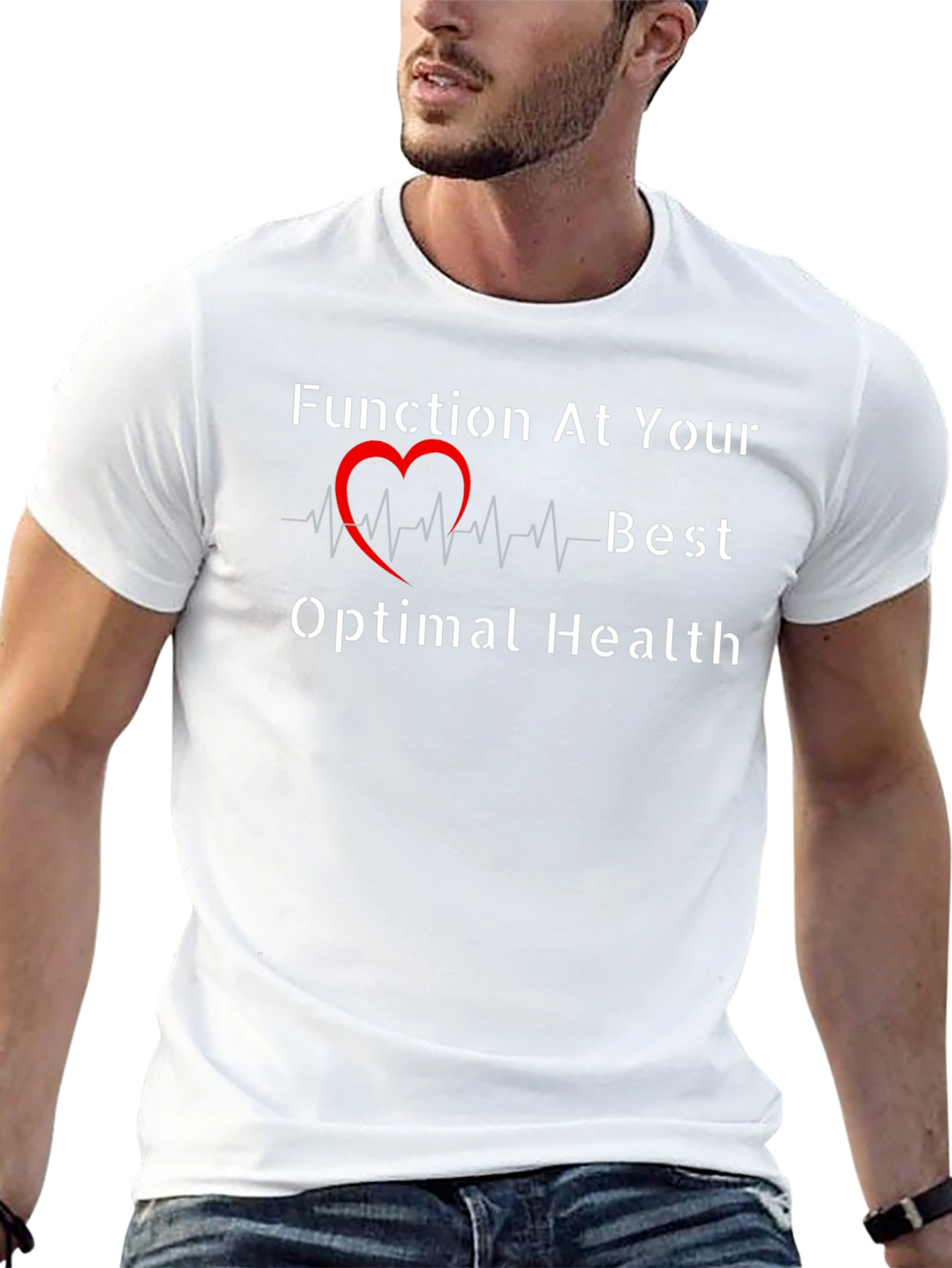 Optimal Health Black Graphic Tee