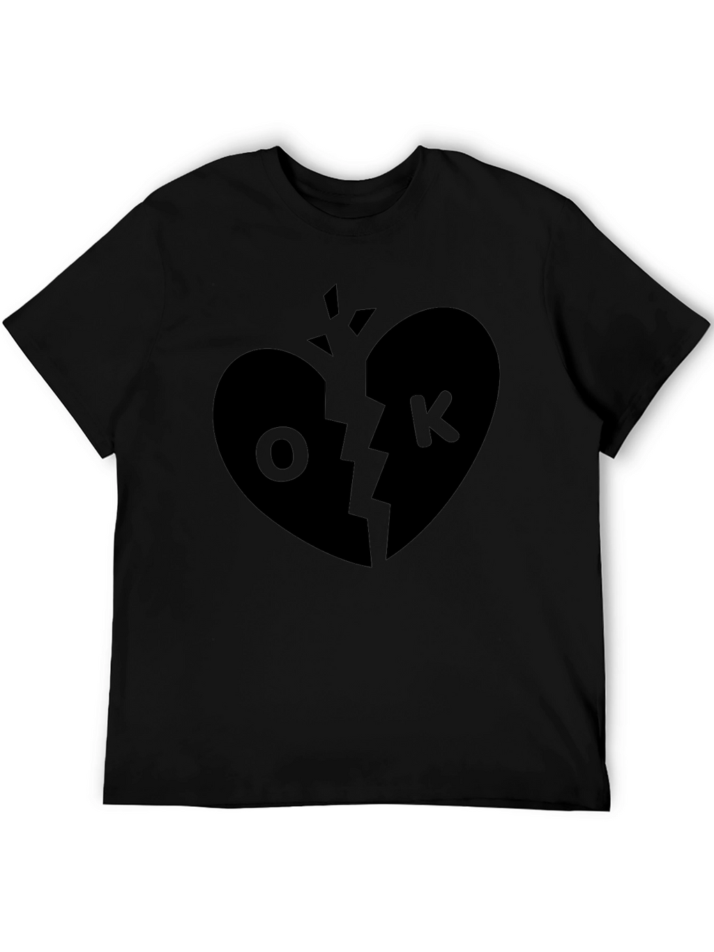 Broken Heart OK T-Shirt - Unique Graphic Tee