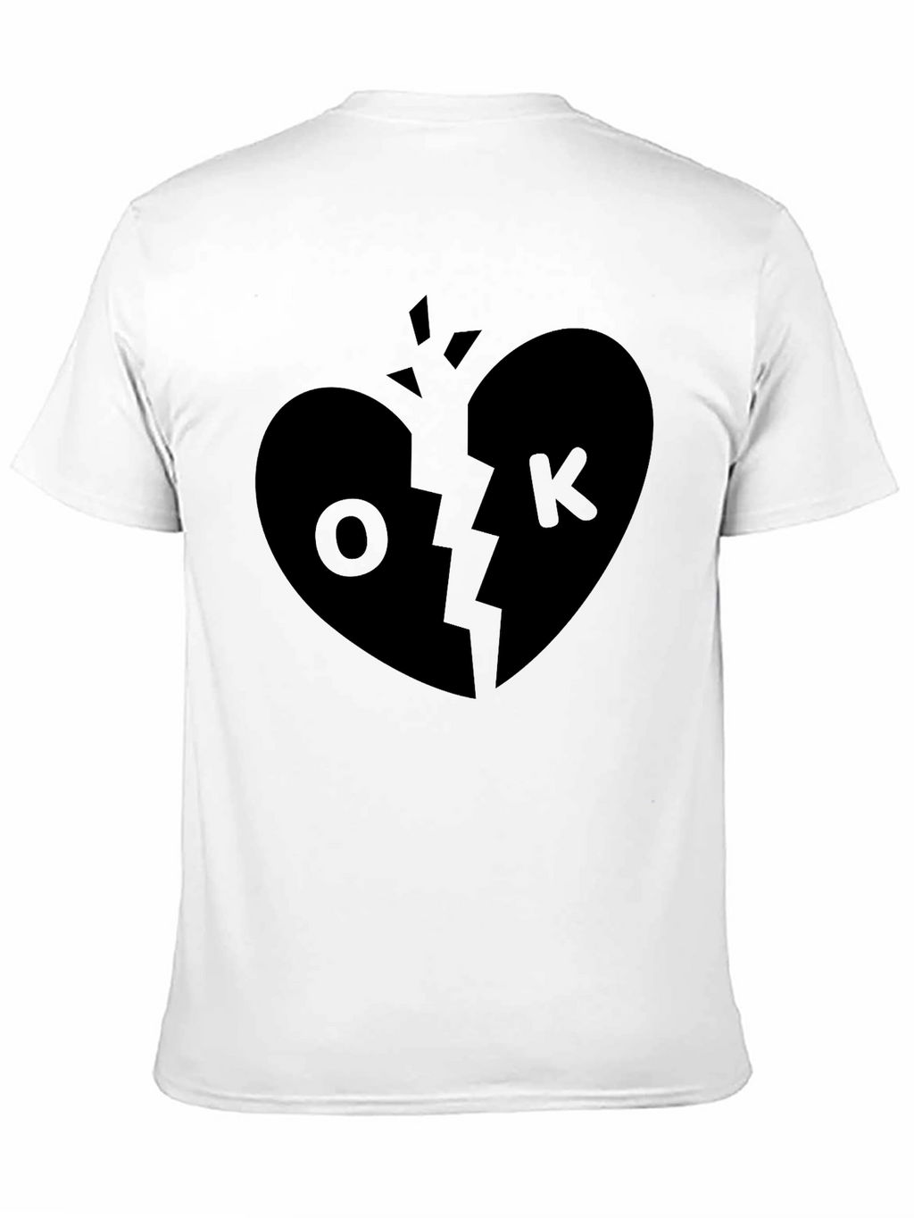 Broken Heart OK T-Shirt - Unique Graphic Tee