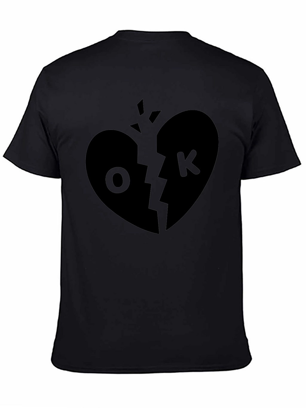 Broken Heart OK T-Shirt - Unique Graphic Tee