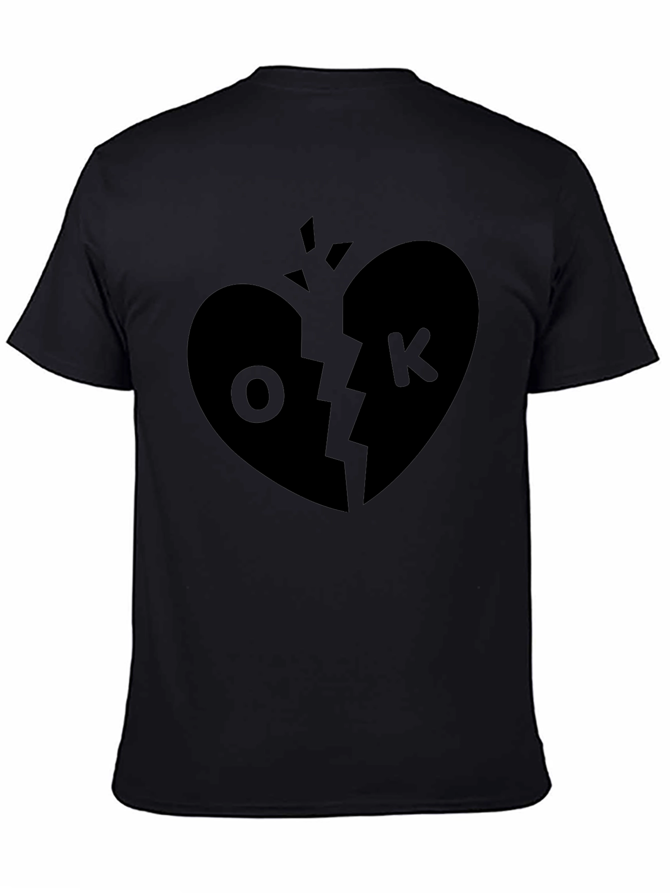 Broken Heart OK T-Shirt - Unique Graphic Tee