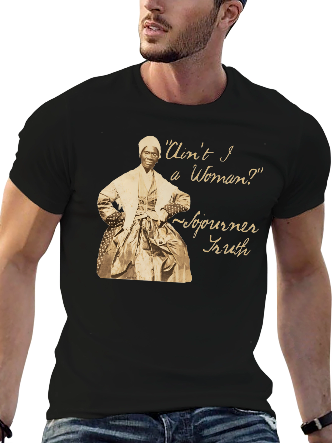 Sojourner Truth Black T-Shirt - Aint I a Woman