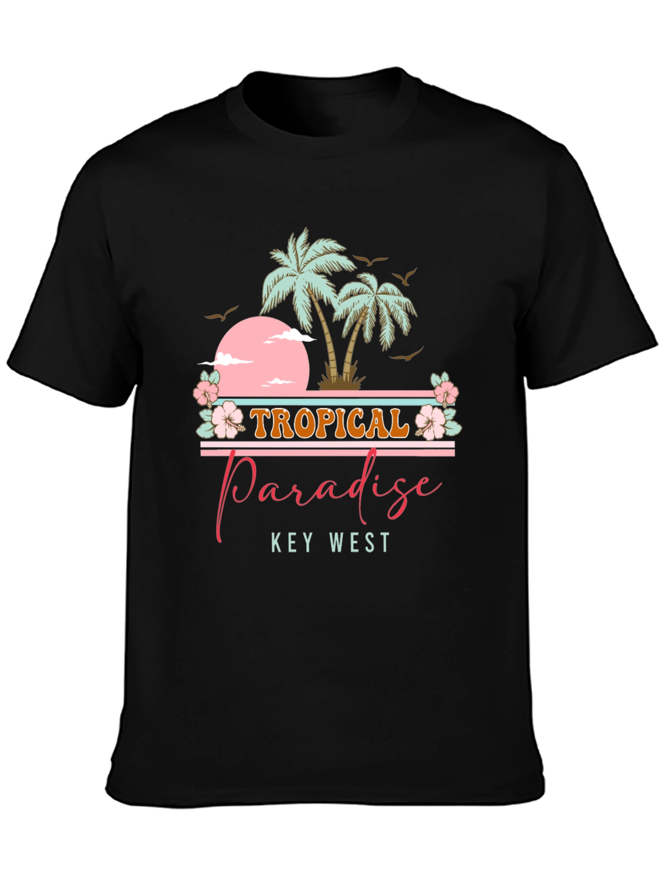Tropical Paradise Tee - Key West Palm Tree Shirt