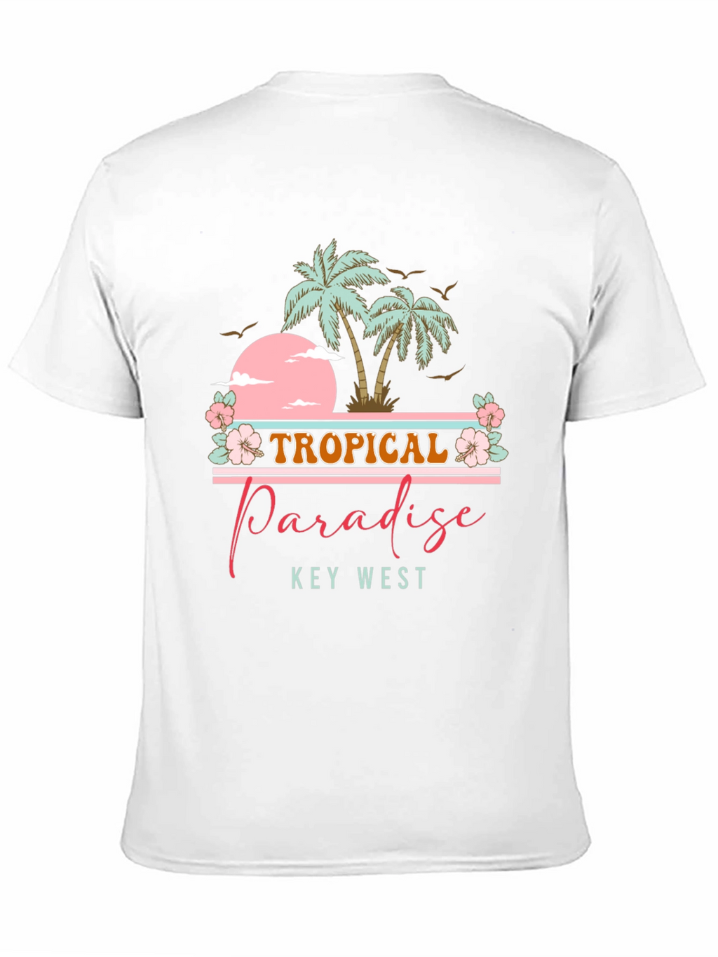 Tropical Paradise Tee - Key West Palm Tree Shirt