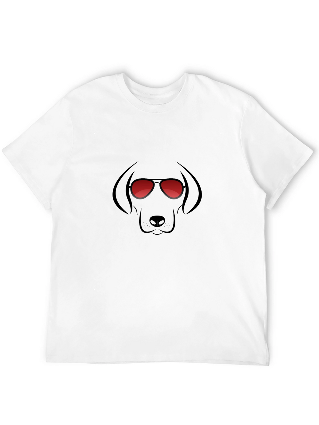 Cool Dog Graphic T-Shirt - Black
