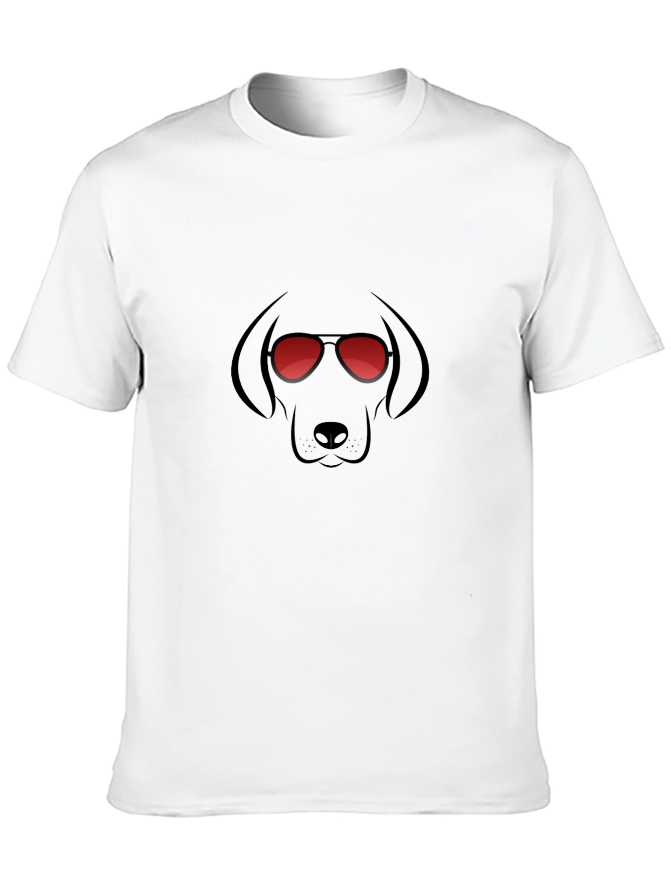 Cool Dog Graphic T-Shirt - Black