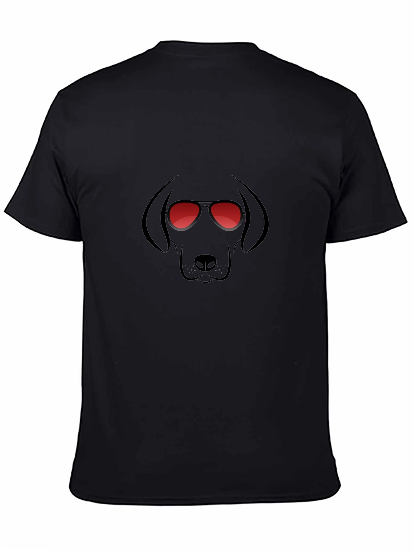 Cool Dog Graphic T-Shirt - Black