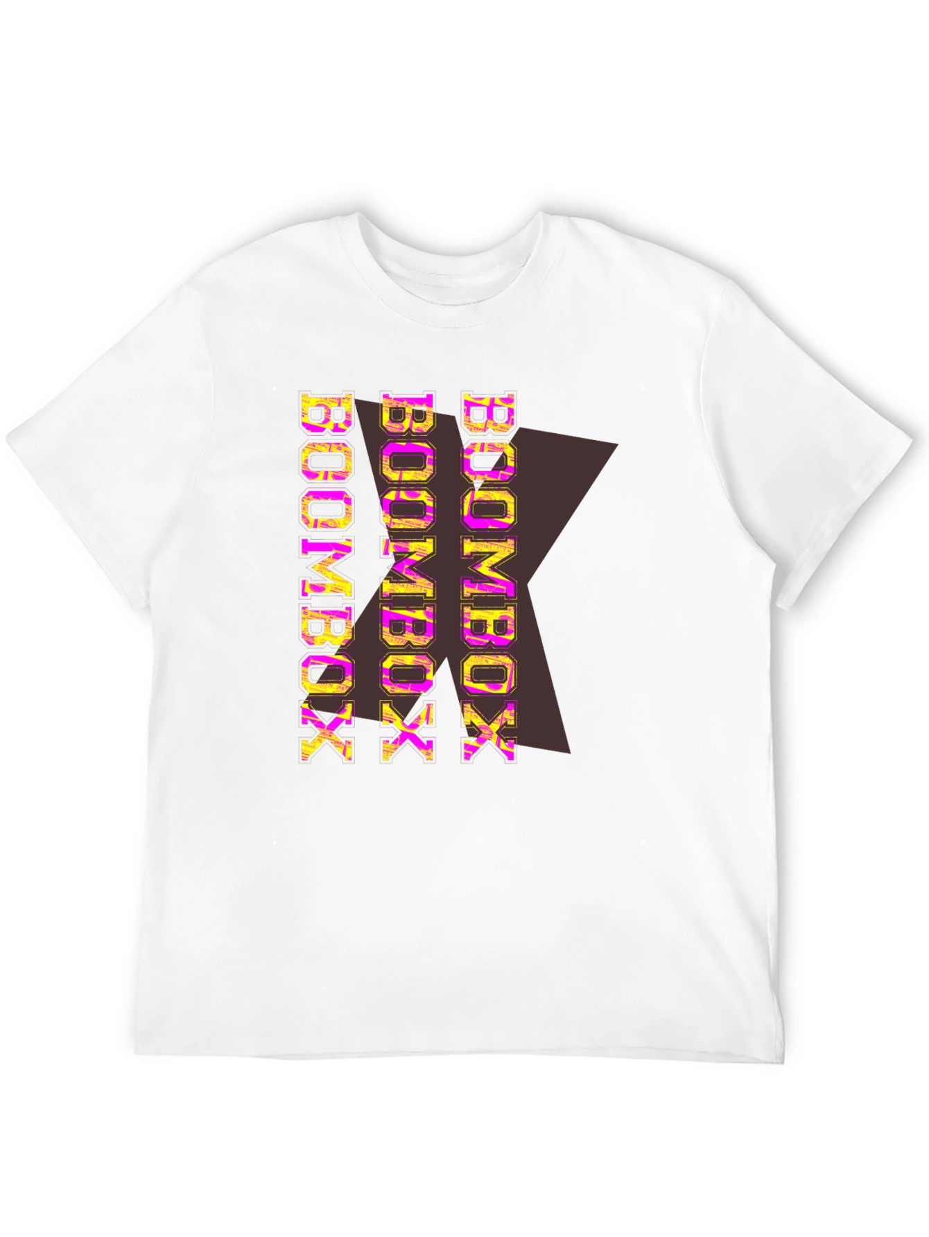 Boombox Graphic Print Black T-Shirt
