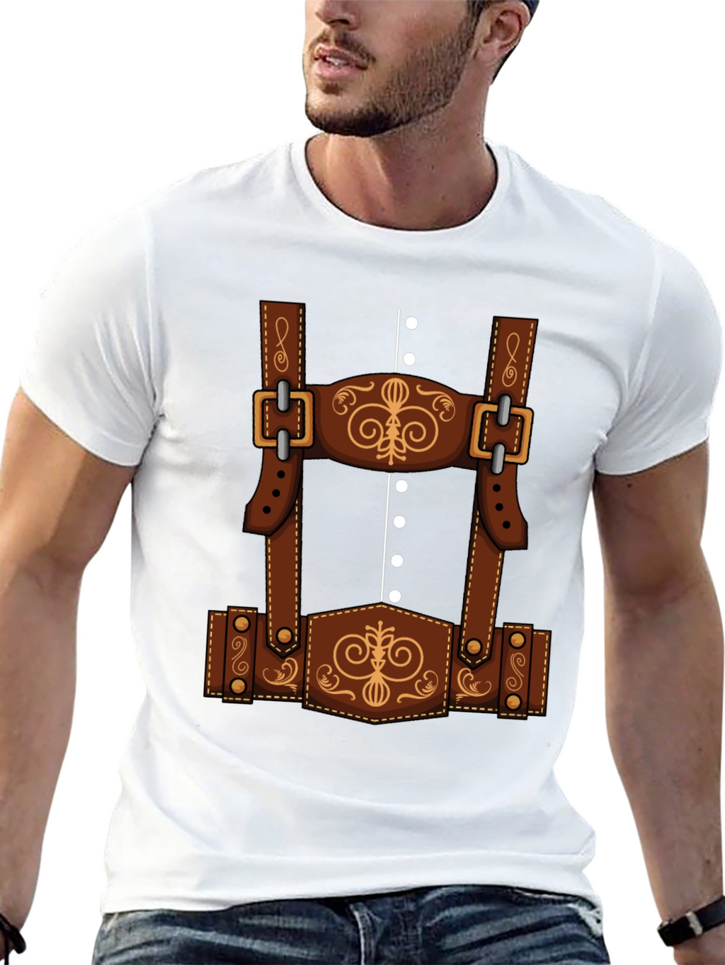 Oktoberfest Lederhosen T-Shirt Costume