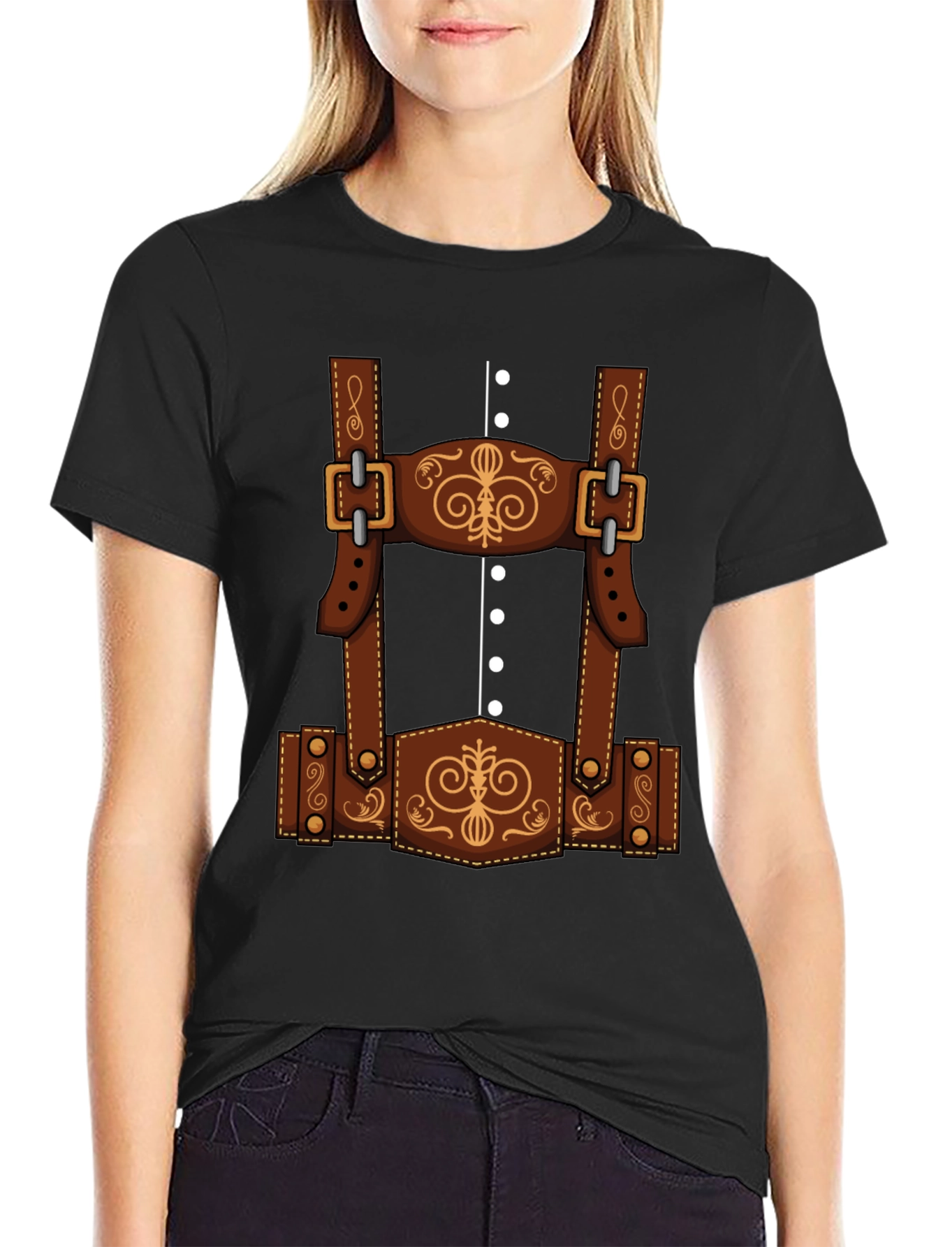 Oktoberfest Lederhosen T-Shirt Costume