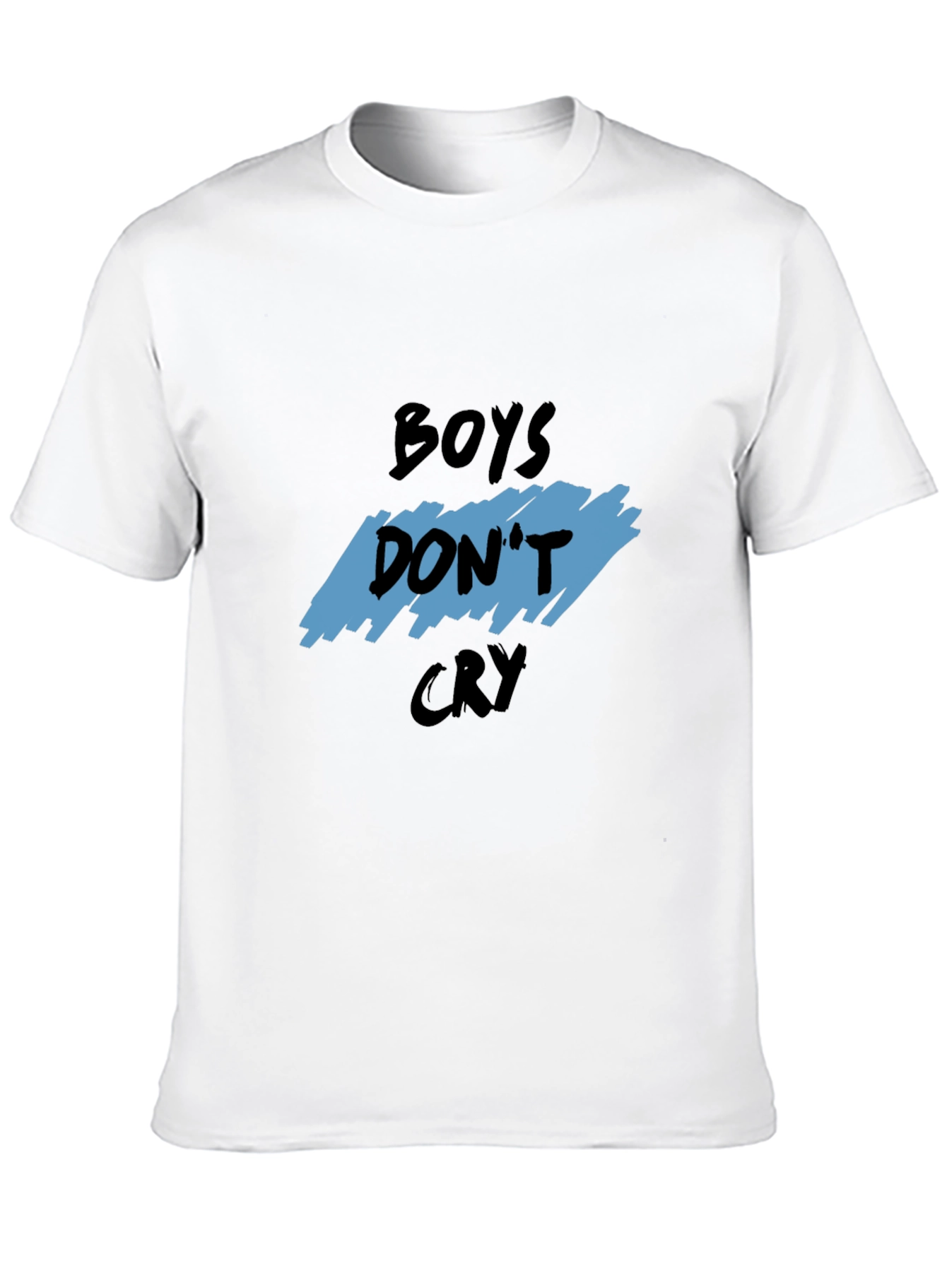 Boys Dont Cry Graphic Tee - Trendy Black T-Shirt