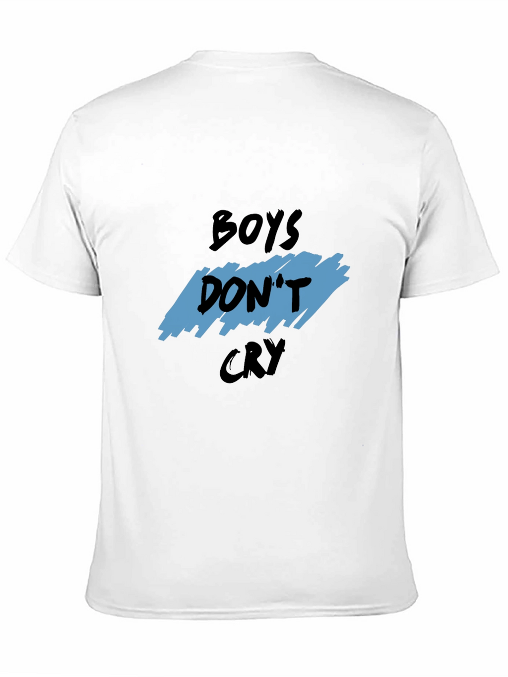 Boys Dont Cry Graphic Tee - Trendy Black T-Shirt