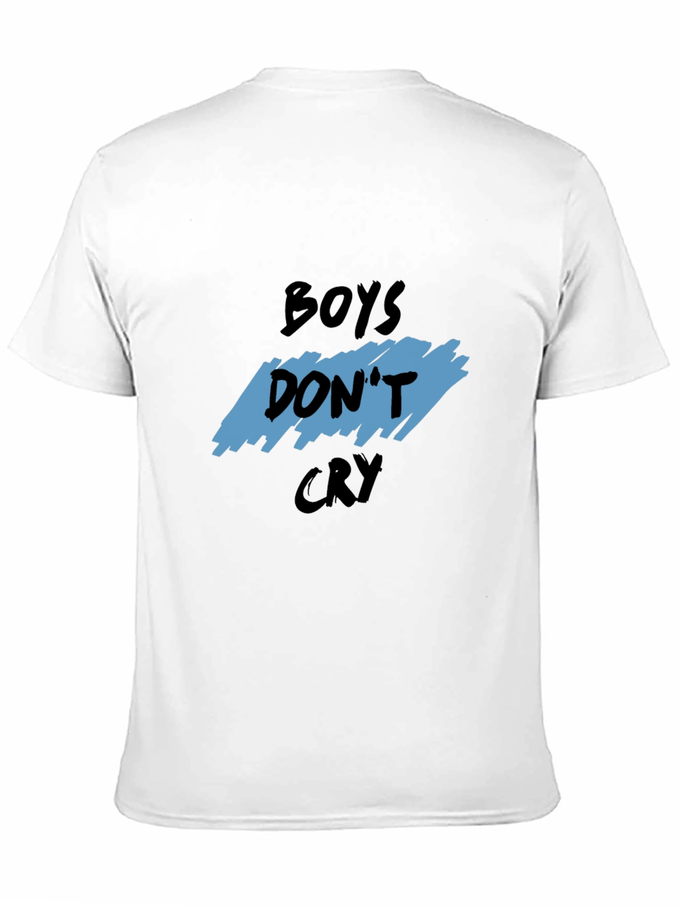 Boys Dont Cry Graphic Tee - Trendy Black T-Shirt