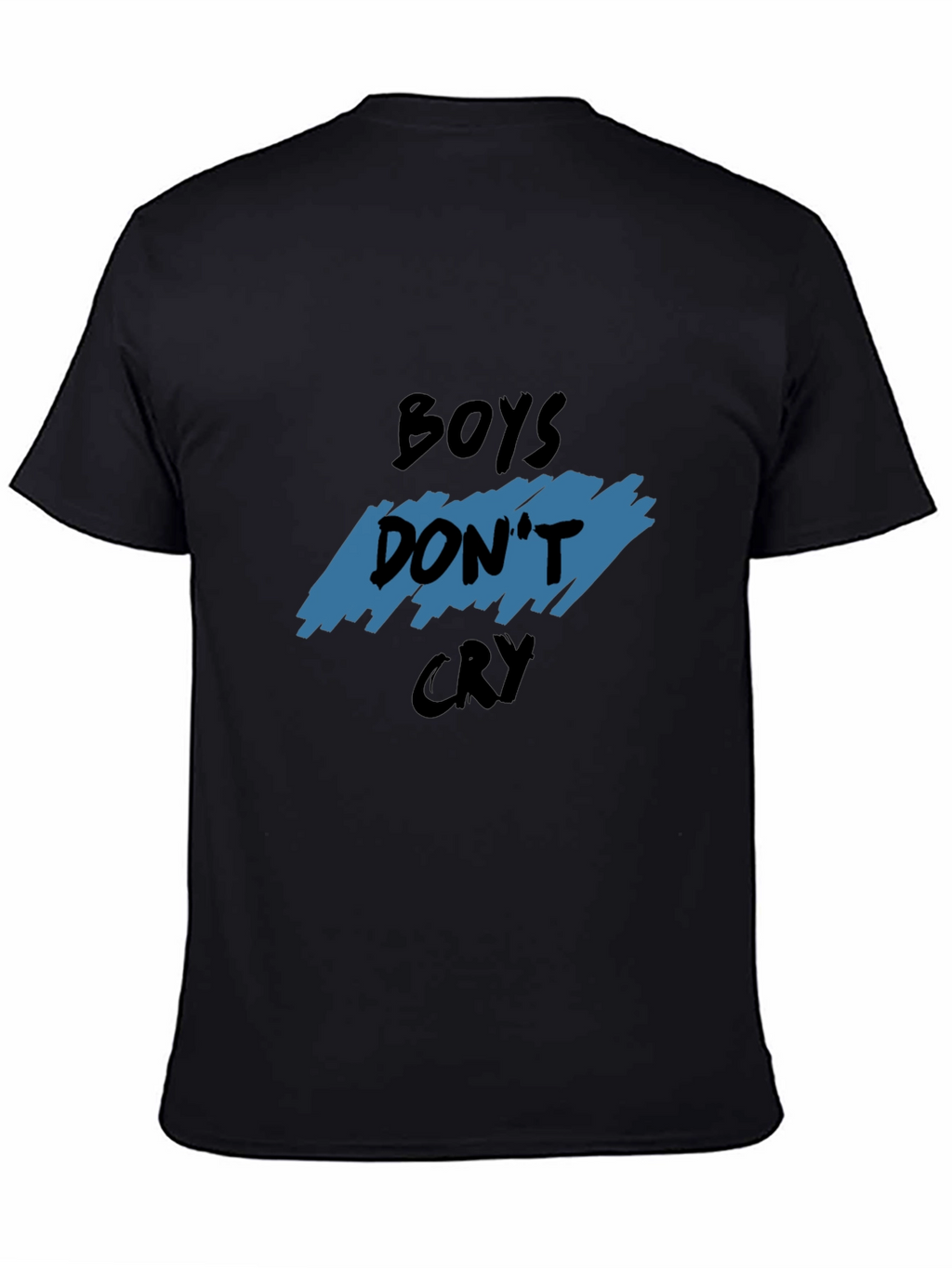 Boys Dont Cry Graphic Tee - Trendy Black T-Shirt
