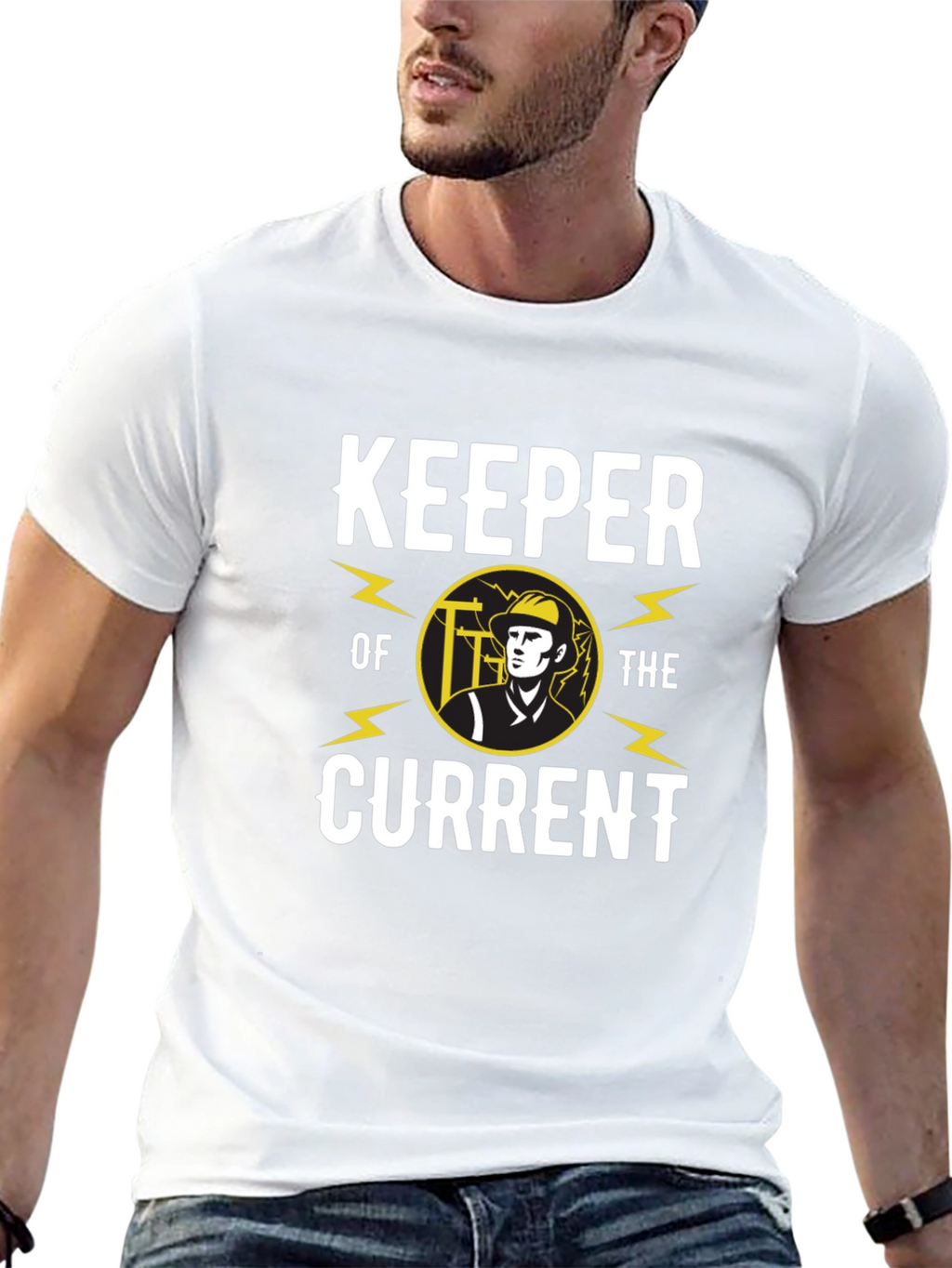Keeper of the Current Electrician T-Shirt