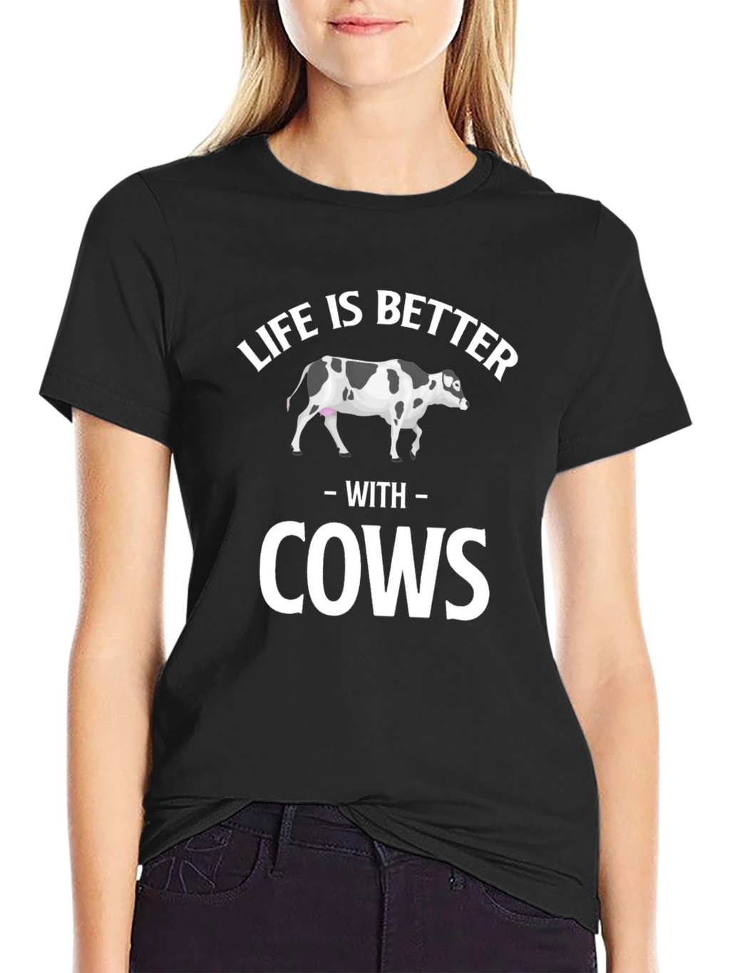 Life is Better with Cows Graphic T-Shirt