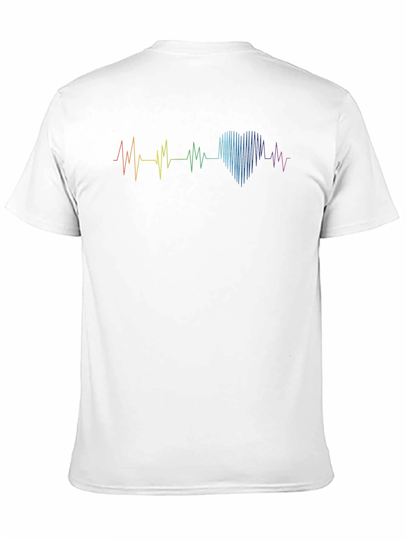 Rainbow Heartbeat Graphic Tee - Pride Love Shirt