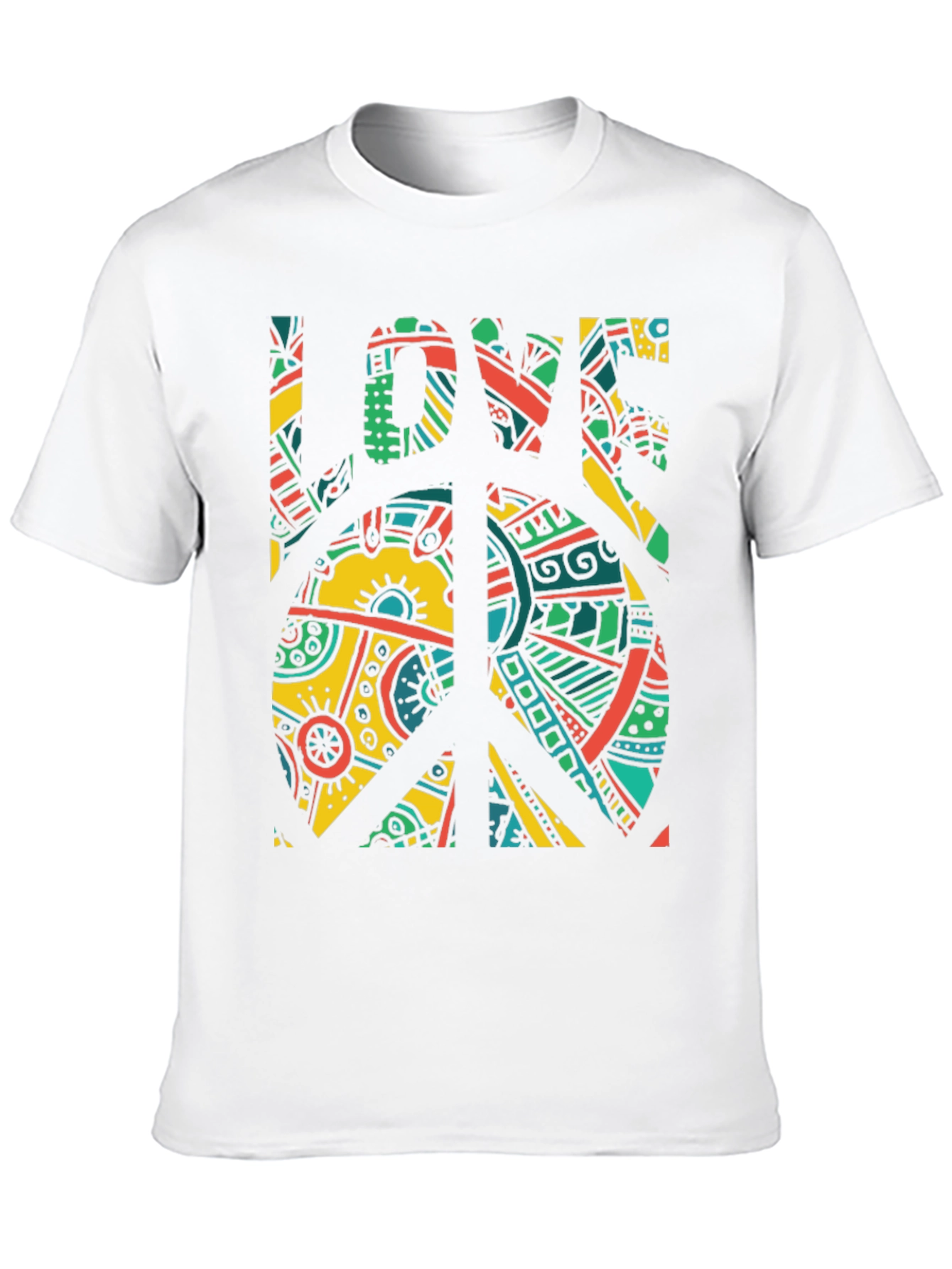 Peace & Love Graphic Tee - Retro Design