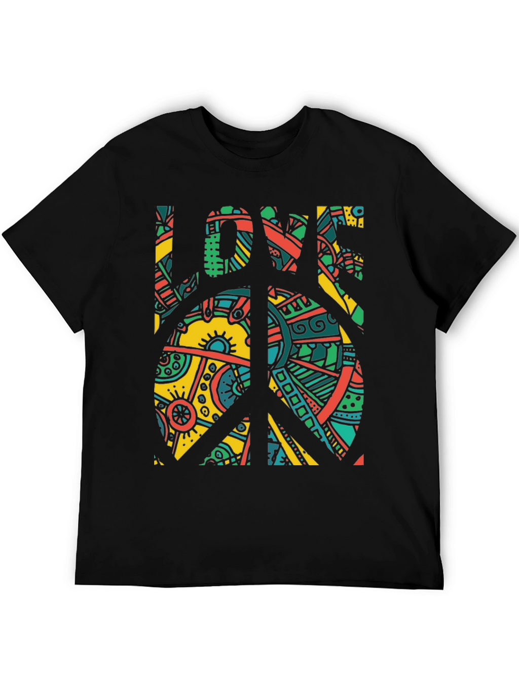 Peace & Love Graphic Tee - Retro Design