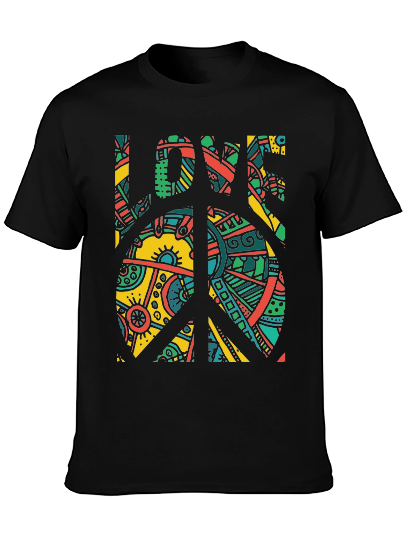 Peace & Love Graphic Tee - Retro Design