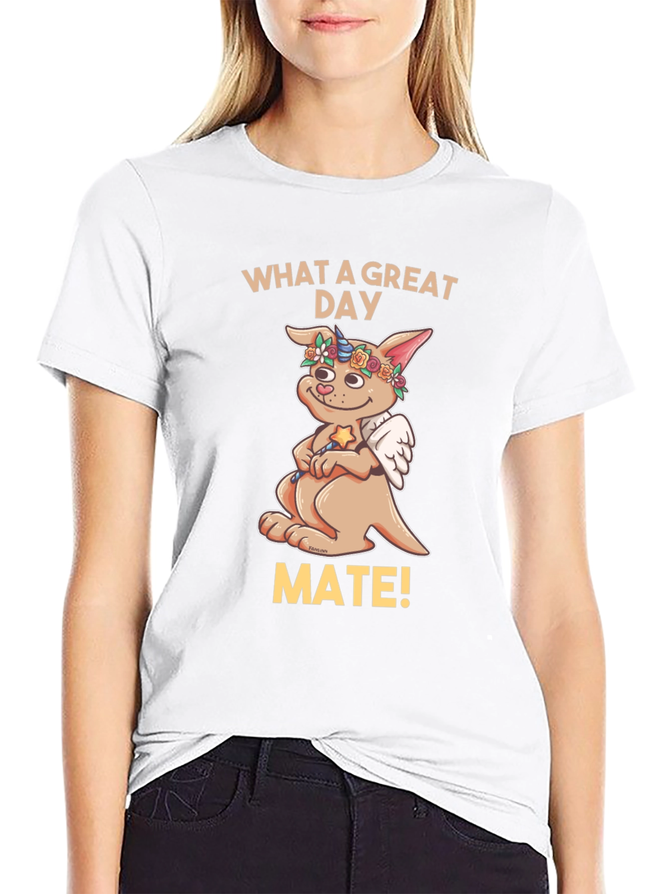 Cute Kangaroo Unicorn Wings T-Shirt