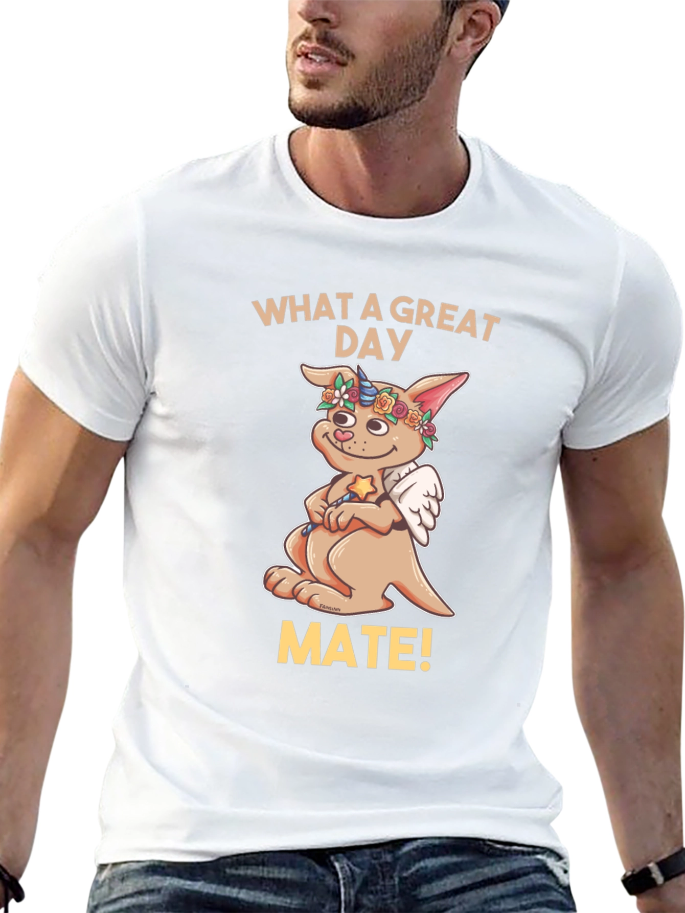 Cute Kangaroo Unicorn Wings T-Shirt