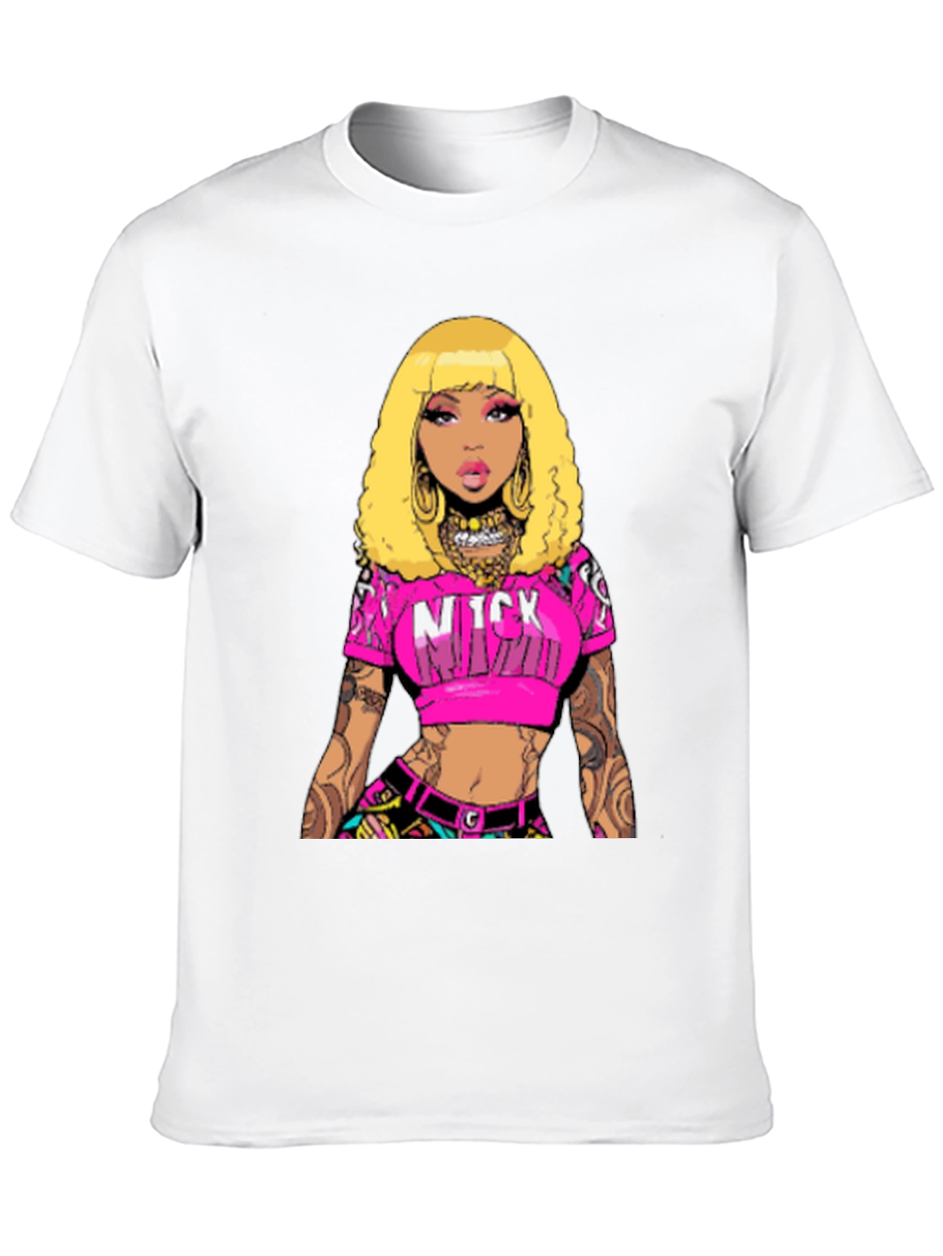 Nicki Minaj Graphic Print Black T-Shirt
