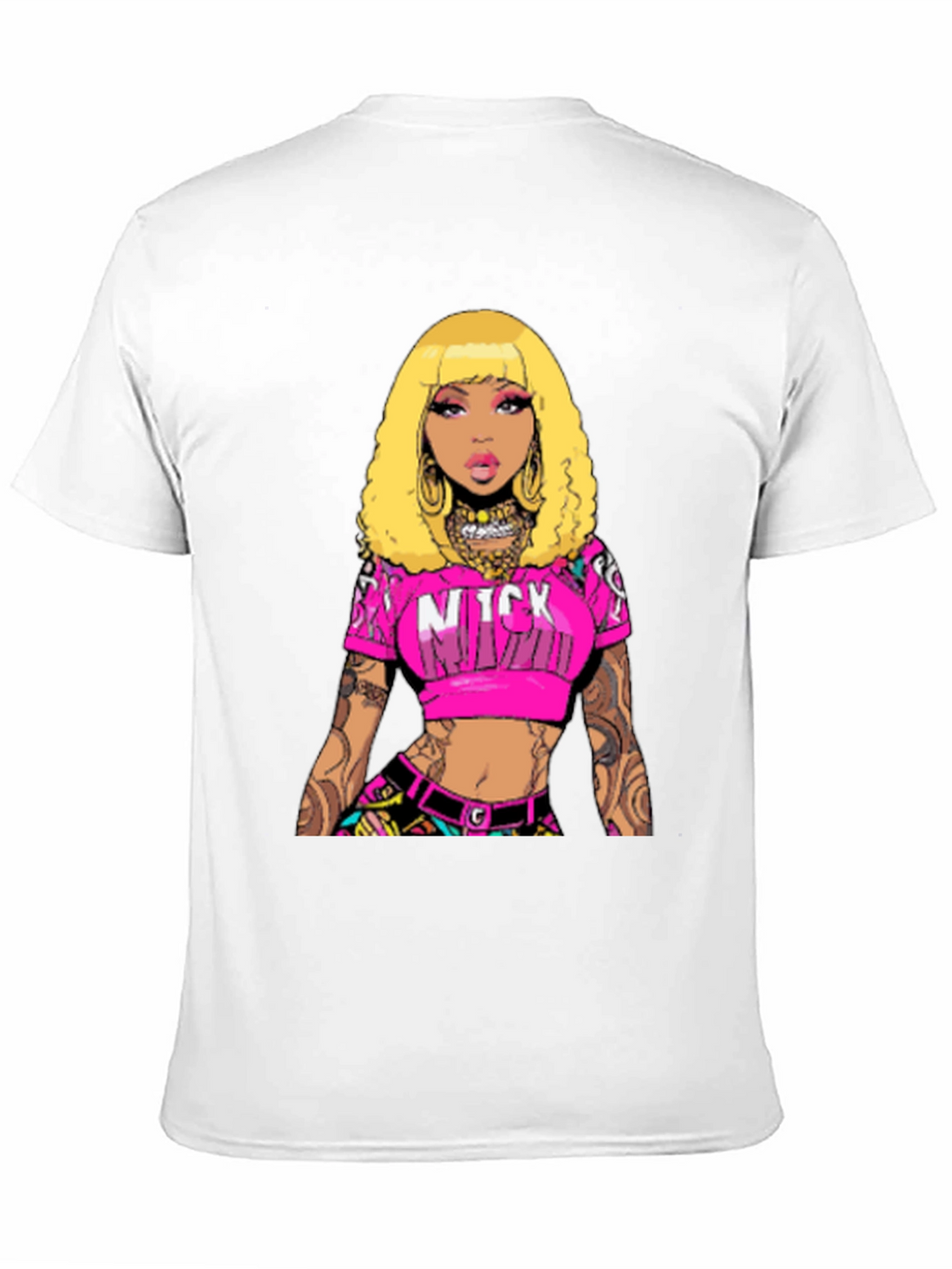 Nicki Minaj Graphic Print Black T-Shirt