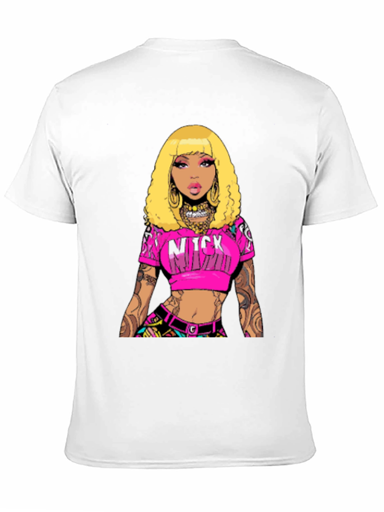 Nicki Minaj Graphic Print Black T-Shirt