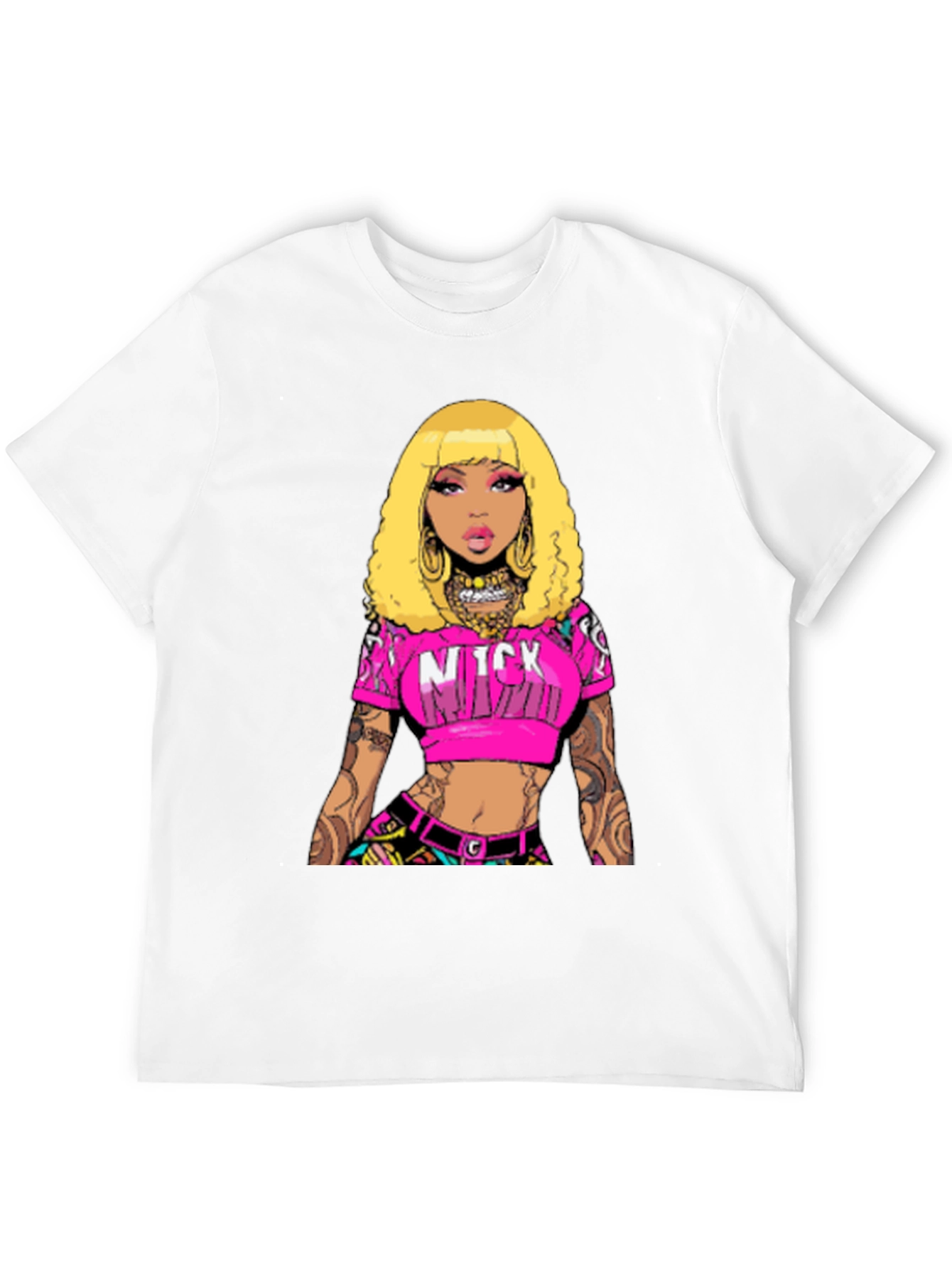 Nicki Minaj Graphic Print Black T-Shirt
