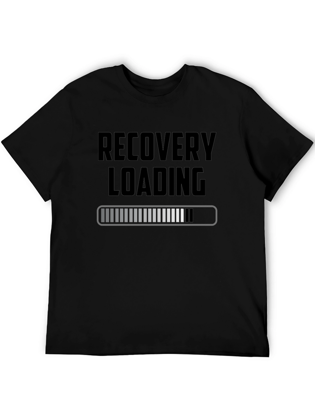 Recovery Loading Graphic Tee - Unisex Black T-Shirt