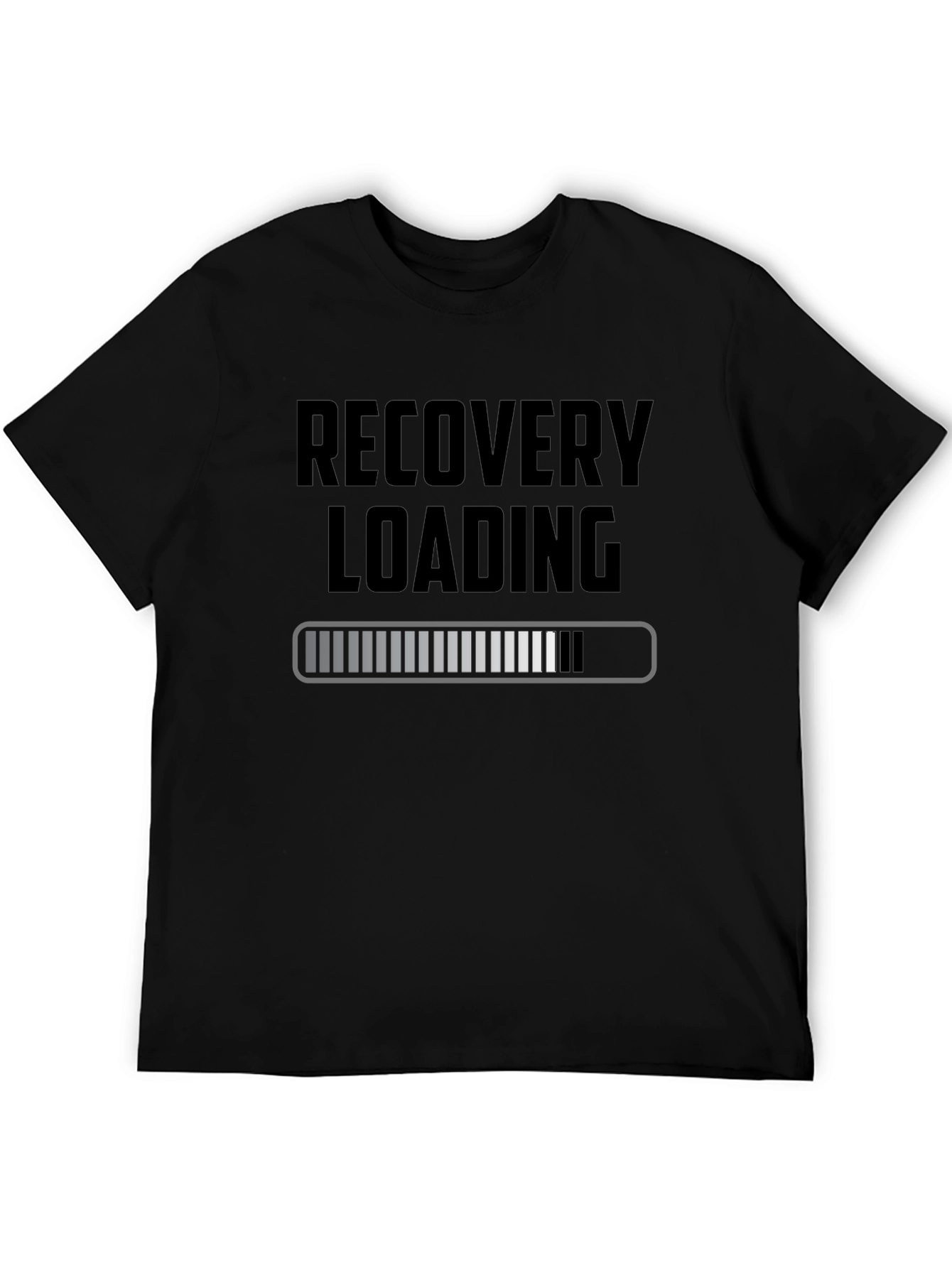 Recovery Loading Graphic Tee - Unisex Black T-Shirt