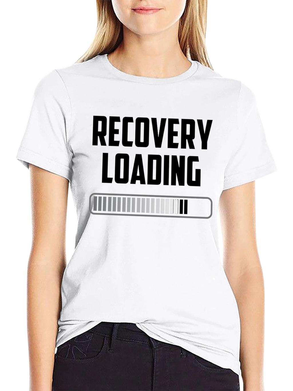 Recovery Loading Graphic Tee - Unisex Black T-Shirt